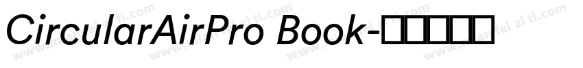 CircularAirPro Book字体转换